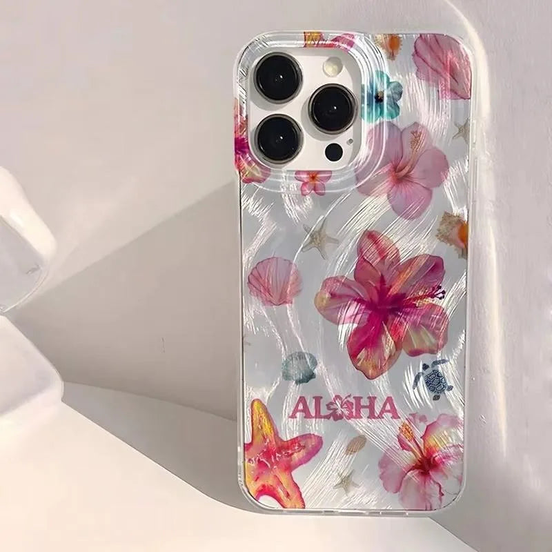 Girly Pretty Clear Cell Phone Case Bluk Wholesale Custom Water Ripple Large Hole High Quality Fashion for iPhone 17 16 Pro Max