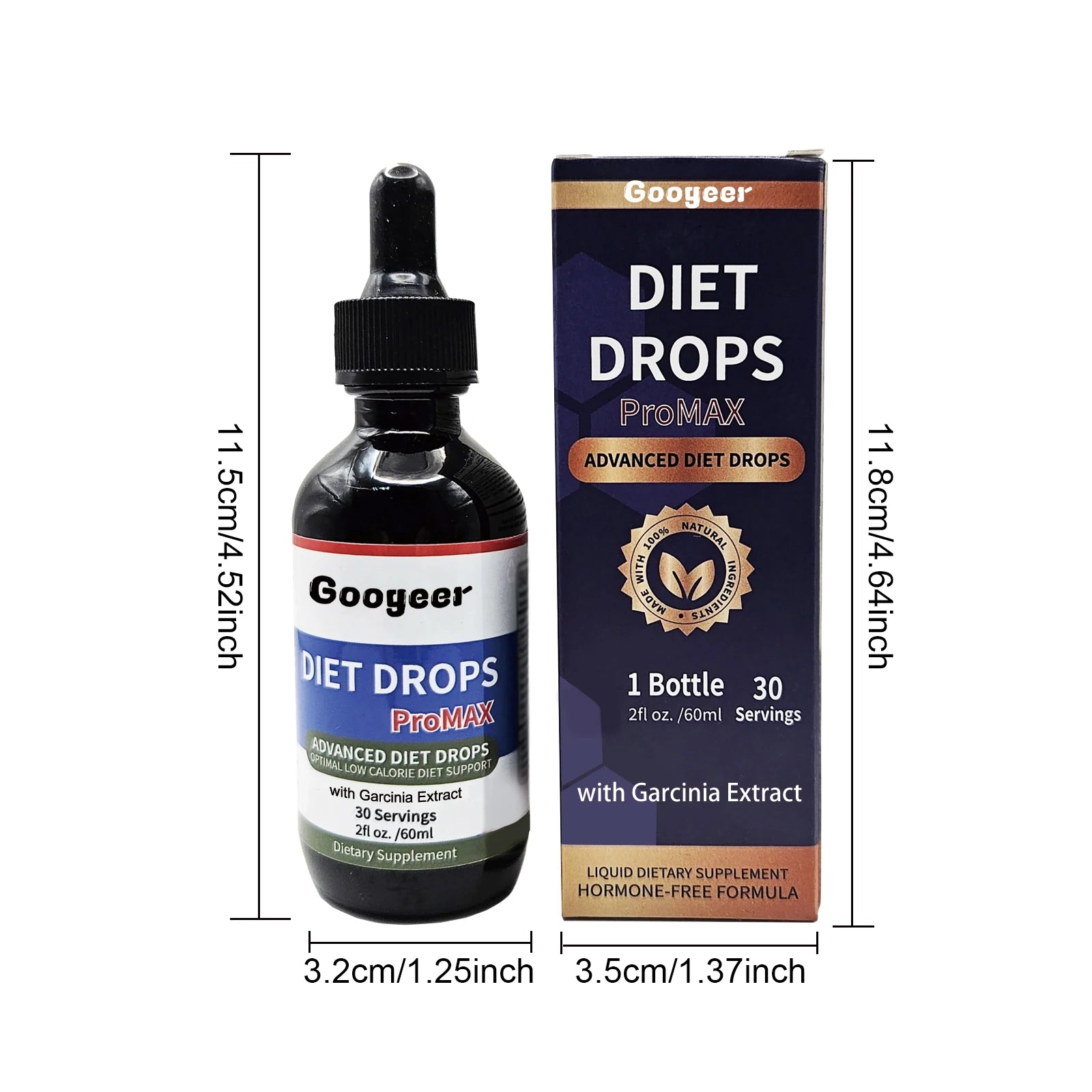 60ml Googeer Metabolic Enhancement Drops Tighten Abdominal Fat Body Slim Enhance Line Muscles Enhance Immunity Nursing Drops
