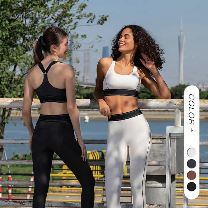 Wholesale Yoga Wear Set Sportswear Gym Fitness Sets Workout Clothes Long Running Pants and Sports Bra