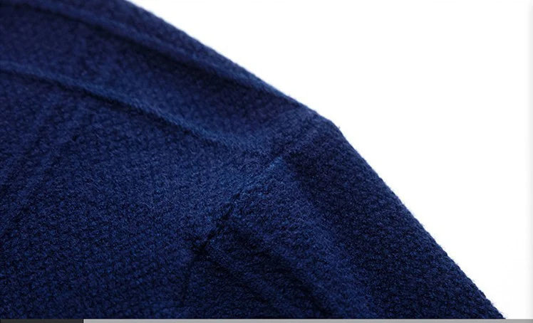BROWON 2025 New Mens Clothes Spring Autumn Solid Color Casual V-Neck Sweaters Korean Fashion Slim Fit Long-Sleeved Sweater Men