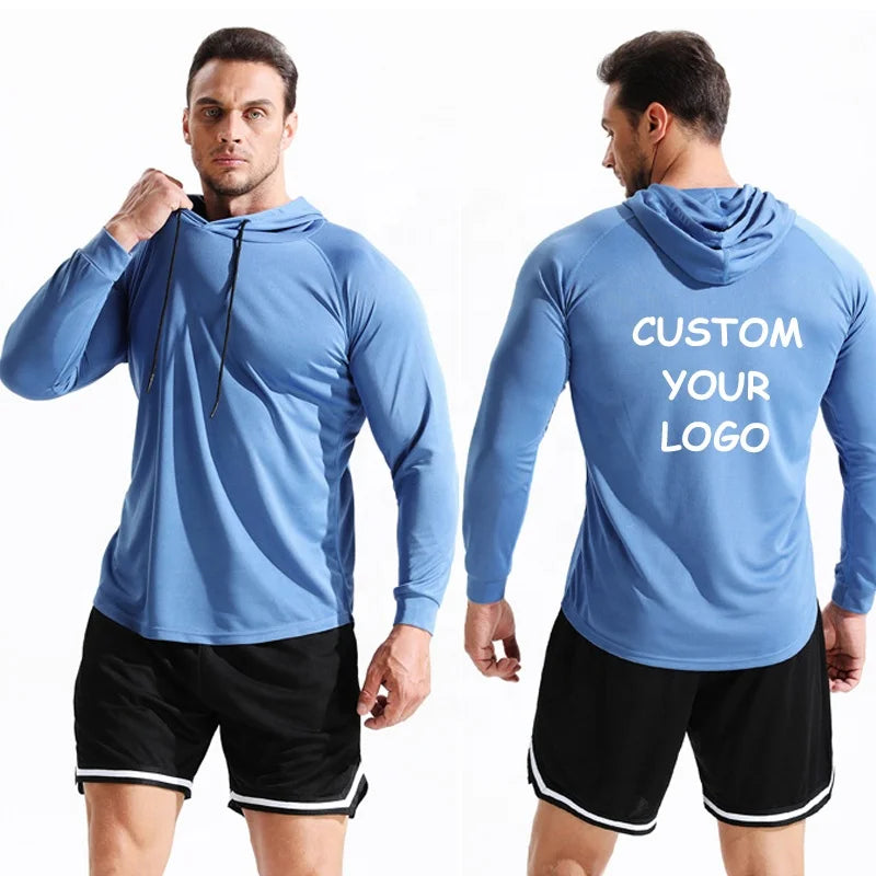New Products EU Size Quick Dry Men Running 2pcs Sportswear Gym Sports Clothing Long Sleeve Shorts Fitness Workout Set