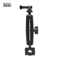 Motorcycle Sports Camera Holder Handlebar Tube Mount with Aluminum Alloy 15cm Double Socket Arm Camera Bracket Ball Adapter