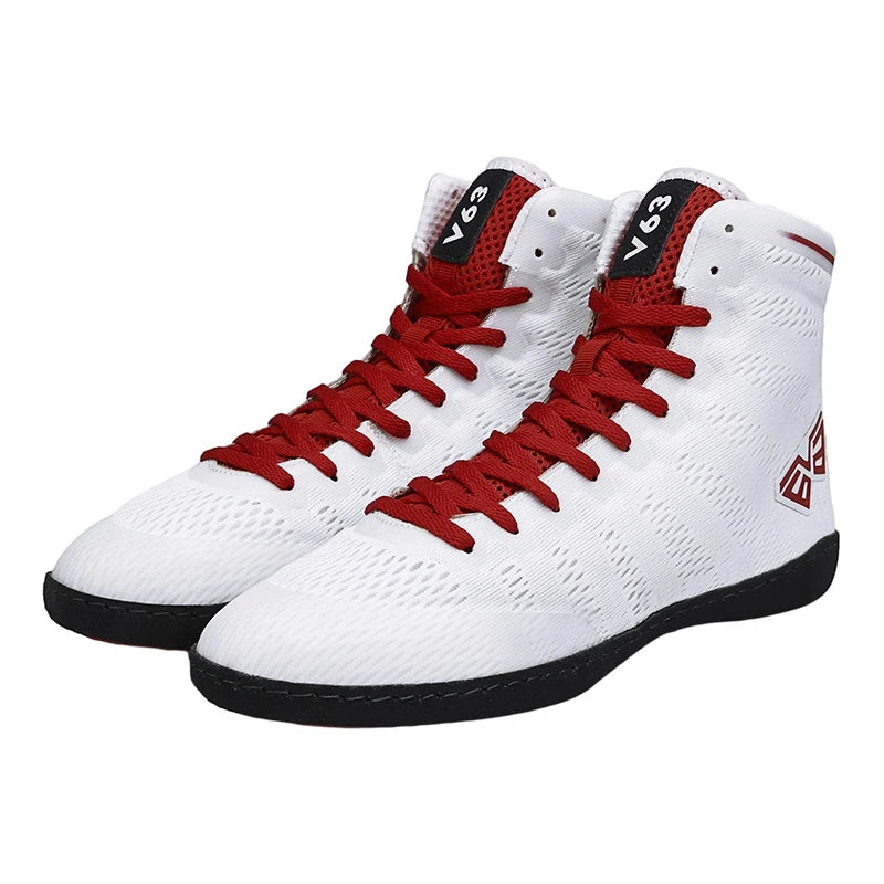 Unisex Comfortable High-Top Sports Shoes Men's Boxingshoe for Bodybuilding Wrestling Non-slip Combat Gear for Winter Sports