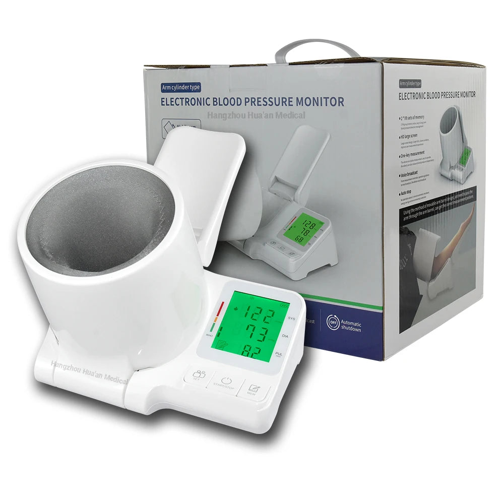 Arm Barrel Desktop Hospital Tunnel Type Electronic BP Tensiometros Digital Blood Pressure Sphygmomanometer Machine Monitor