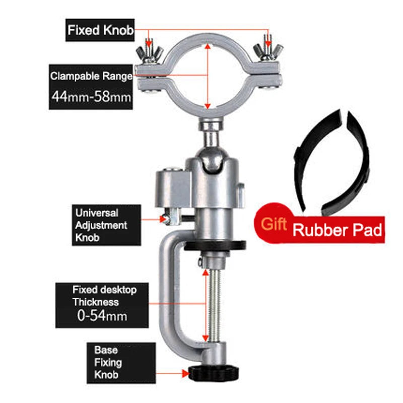 360° Rotating Table Vise Bench Clamp Bracket Multifunctional Electric Grinder Stand Holder Accessories For Dremel Tool