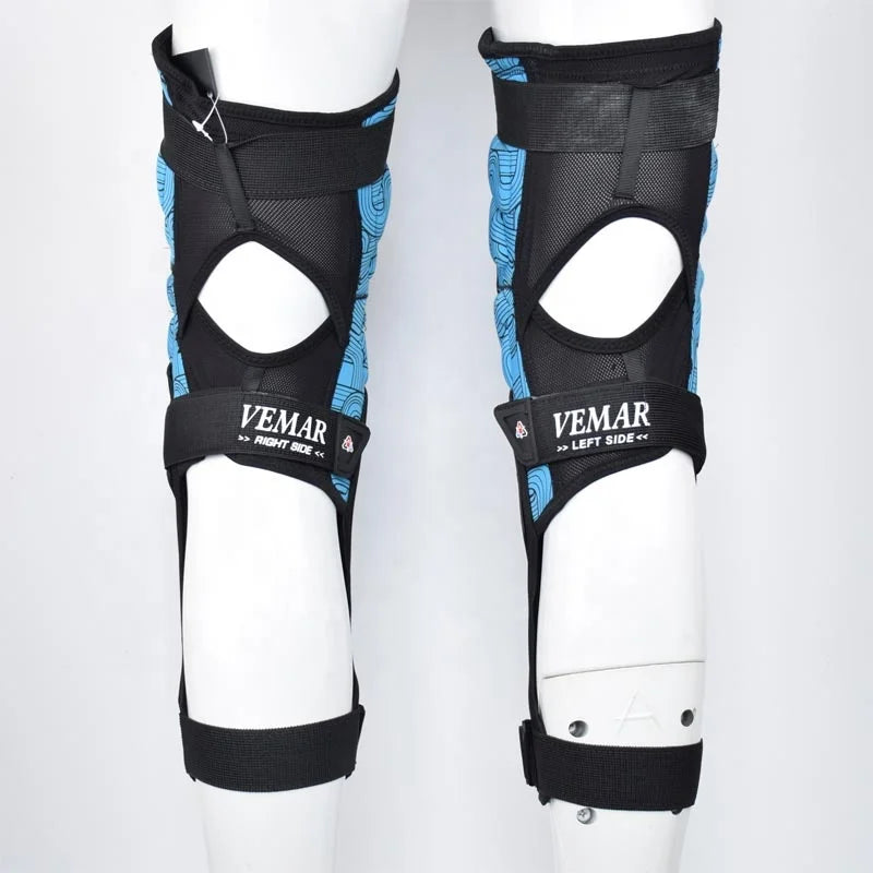 VEMAR Long Motorcycle Knee Pads and Elbow Pads Riding Protective Gears Outdoor Sports Motocross Equipment Motorbike Knee Guard