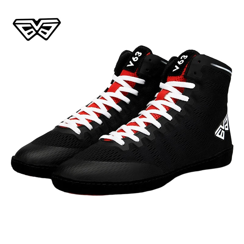 Unisex Comfortable High-Top Sports Shoes Men's Boxingshoe for Bodybuilding Wrestling Non-slip Combat Gear for Winter Sports