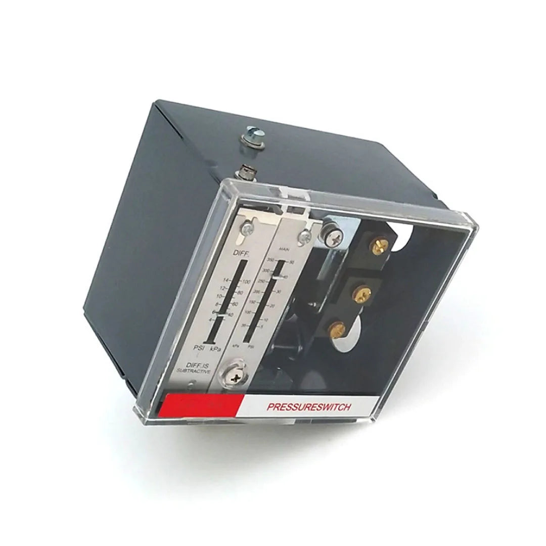 Boiler Steam SPDT Pressure Switches Temperature: - 40 ℃ ~ 180 ℃ Adjustable Difference Pressure 15kPa-1035kPa Connection 1/4" NPT