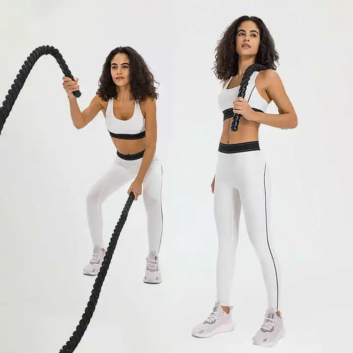 Wholesale Yoga Wear Set Sportswear Gym Fitness Sets Workout Clothes Long Running Pants and Sports Bra