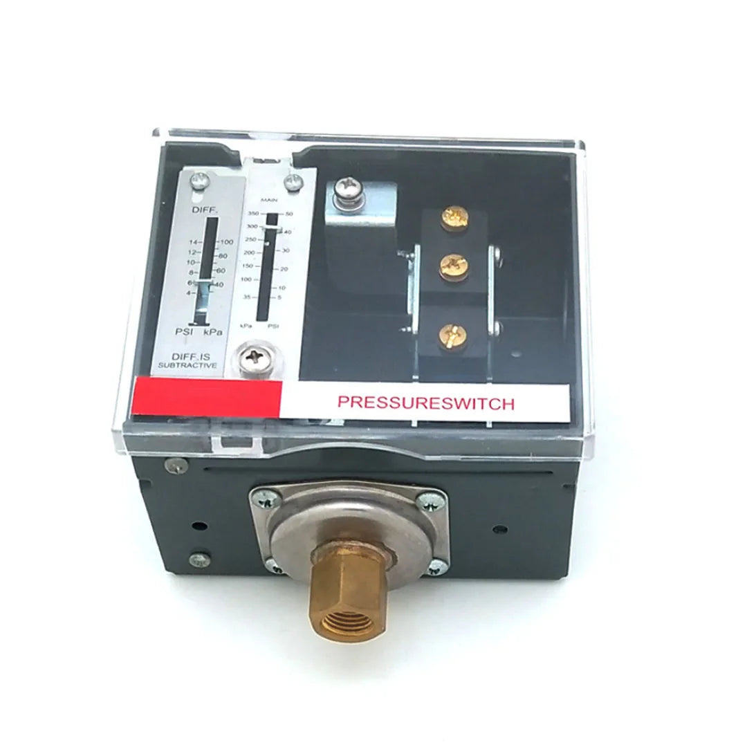 Boiler Steam SPDT Pressure Switches Temperature: - 40 ℃ ~ 180 ℃ Adjustable Difference Pressure 15kPa-1035kPa Connection 1/4" NPT
