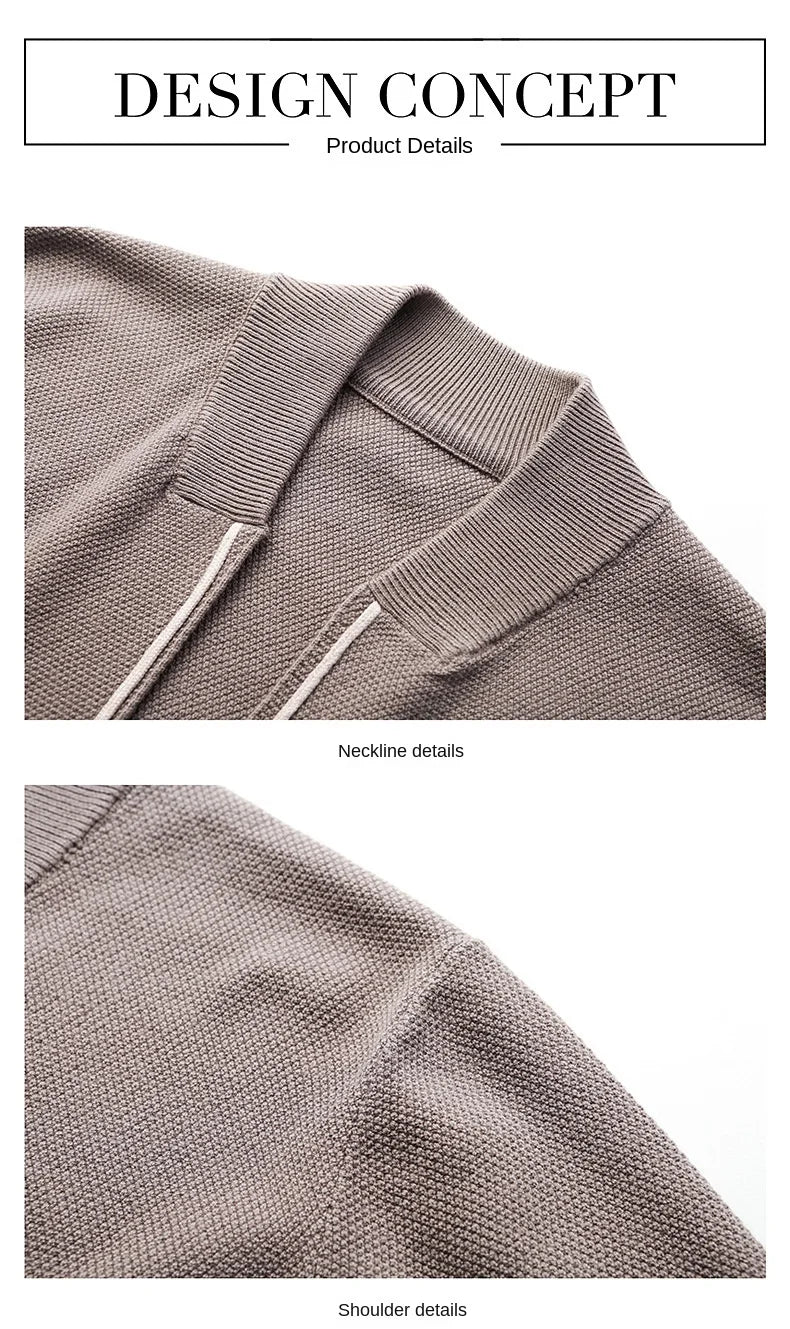 Top Quality New Autum Winter Brand Fashion Slim Fit Knit Cardigan Men Japanese Sweater Casual Coats Jacket Mens Clothes 2025