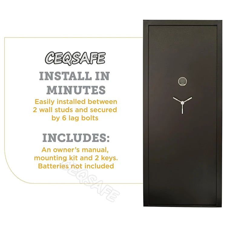 CEQSAFE 2026 Cheap Factory Supply Vault Door Cabinet for Home Electronic Digital Lock CEQ Safe Blank Door Bank Hotel Use CN;GUA