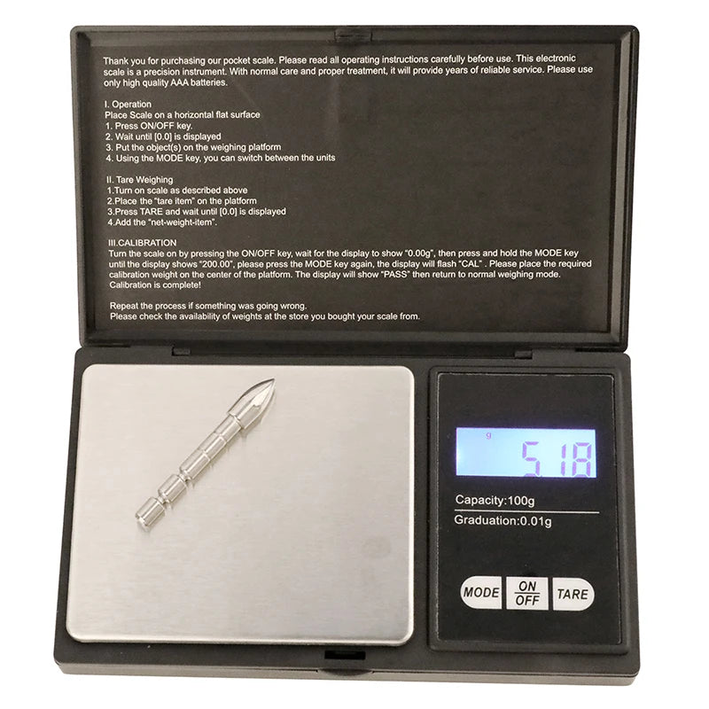 0.05g 100g Pocket Scale High Accurate Precision Electronic Scale Liquid Crystal Display Screen