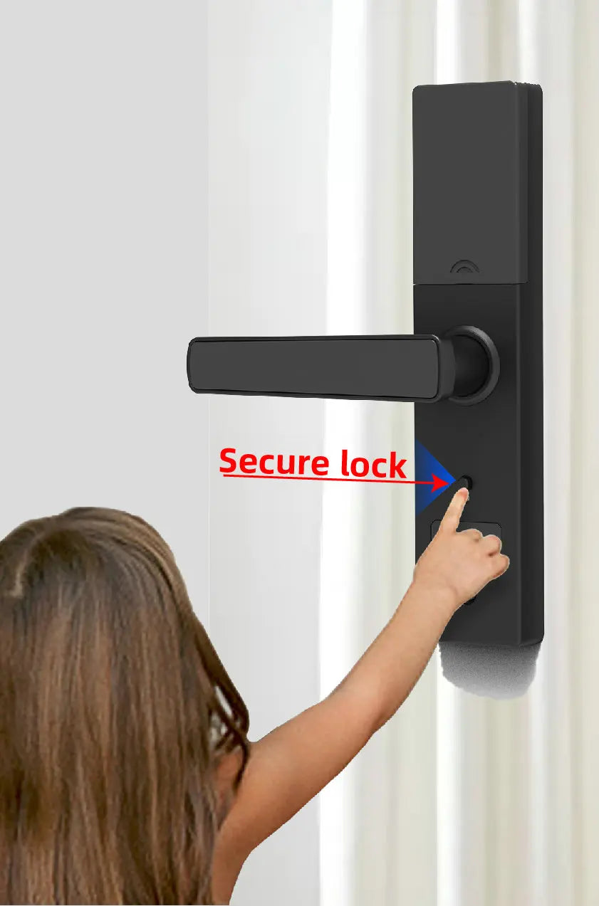 Cerradura Inteligente Wifi TTLock Intelligent Digital Mortise Combination Electronic Key Handle Apartment Smart Door Lock