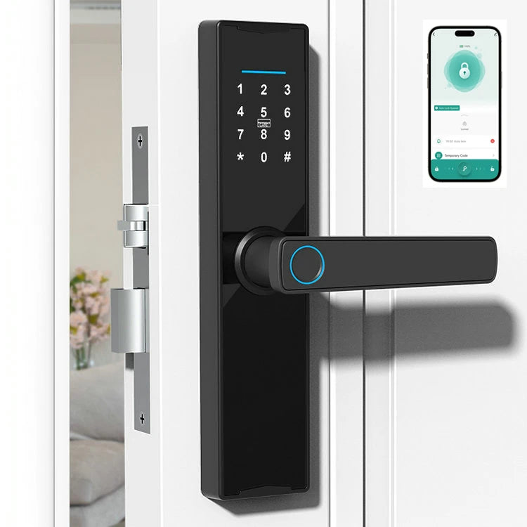 Cerradura Inteligente Wifi TTLock Intelligent Digital Mortise Combination Electronic Key Handle Apartment Smart Door Lock