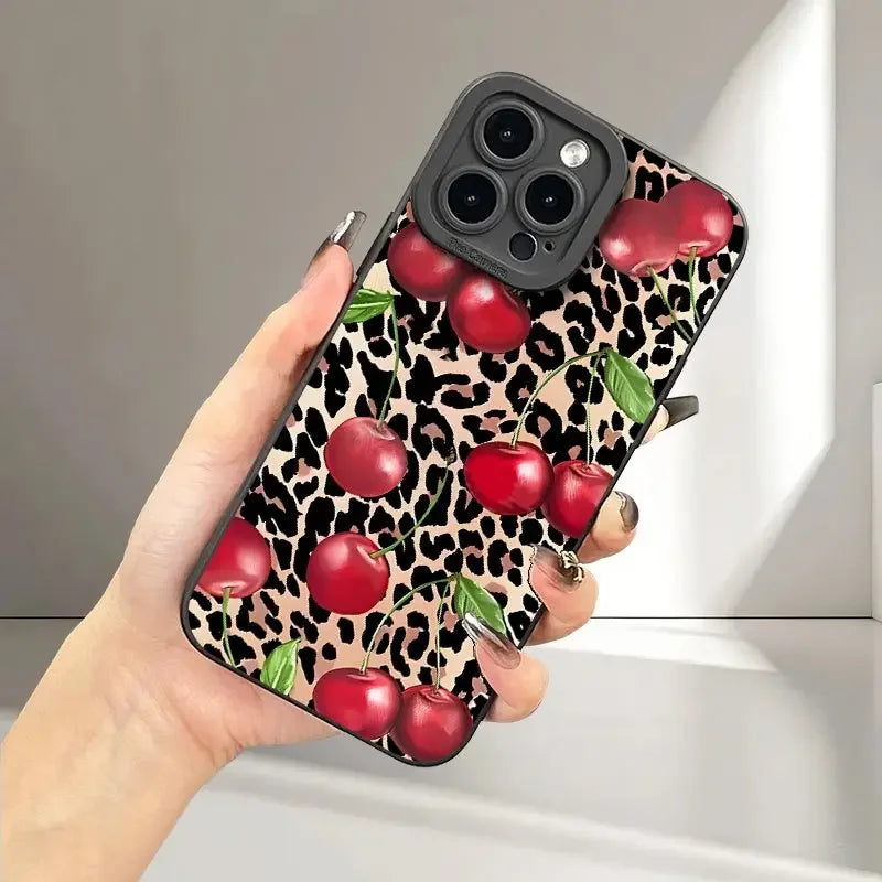 Customizable Silicone TPU Soft Phone case Waterproof Shockproof Matte Ins Cartoon Design Suitable for iPhone 17/16/15 Pro Girls