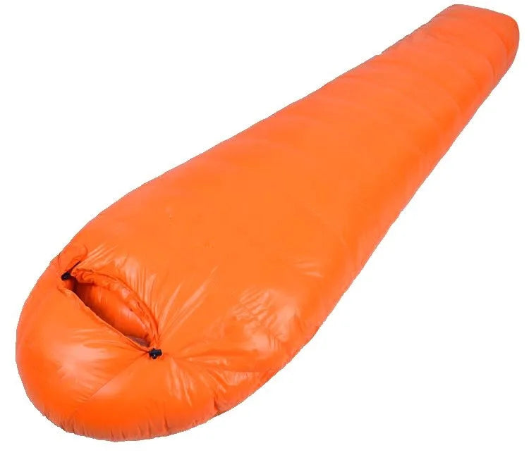 Bmaster Sports BMSB-1021 3 Season Unisex Winter Mummy Envelope Sleeping Bag Lined Duck Waterproof Outdoor Travel Flannel 400T