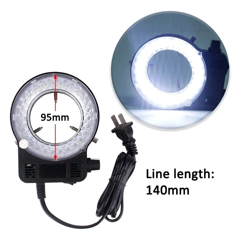 YIZHAN 4K Industrial Electronic Digital Video Microscope Camera HD 48MP 130X 180X Lens LED Light for Phone CPU PCB Repair