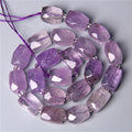 Natural 8 10 12x16 mm Faceted Light Purple Amethysts Gem Stone Beads Loose Tube Crystal Beads Charm For Jewelry Making Bracelet