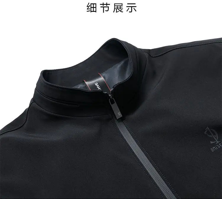 Top Quality New Brand Casual Fashion Stand Collar Streetwear Mens Coats And Jackets Zipper Windbreaker Simple Mens Clothes 2025