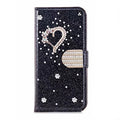 Glowing Glitter Leather Flip Phone Case Pink iPhone 17 ProMax Air 16 E 15 Pro 14 Plus 13 12 Mini X XR XS 11 Max 7 8 Luxury Cover