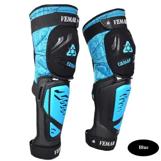 VEMAR Long Motorcycle Knee Pads and Elbow Pads Riding Protective Gears Outdoor Sports Motocross Equipment Motorbike Knee Guard