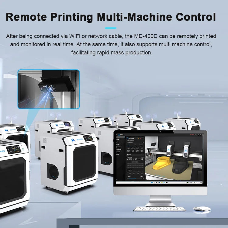Hot Selling Industrial Printer 3d Electronic Kit Desktop 3d Printer 400*400*400mm Rapid Prototyping 3d Drucker