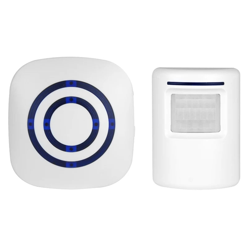 Wireless Passage Alarm with Electronic Plug-in Receiver, PIR Motion Sensor Detector,Doorbell Wireless Alarm System
