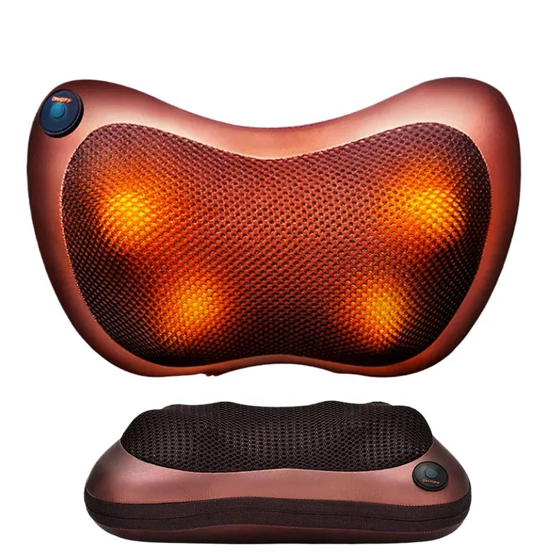 Best Price Multi-Function Electronic Shiatsu Neck Massager Cushion Back Office Home Travel Pillow Shoulder Device Pain Relief