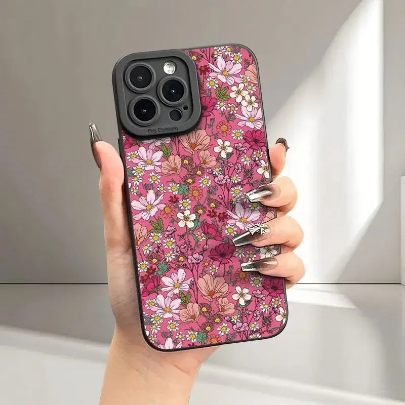 Customizable Silicone TPU Soft Phone case Waterproof Shockproof Matte Ins Cartoon Design Suitable for iPhone 17/16/15 Pro Girls