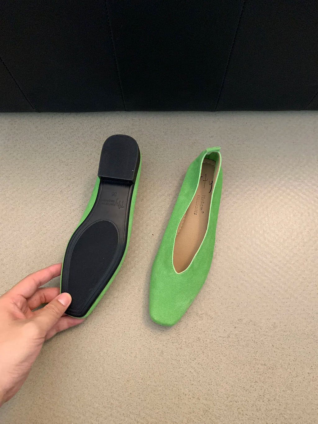 Bailamos Women Flat Shoes Round Toe Shallow Soft Ballerina Shoes Ladies Casual Dress Shoes Classics Ballet Loafers Mujer