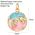 Cute Heart Evil Blue Eye Charms for Jewelry Making Gold Color Moon Star Dijes Diy Necklace Earrings Bracelet Pendant accessories