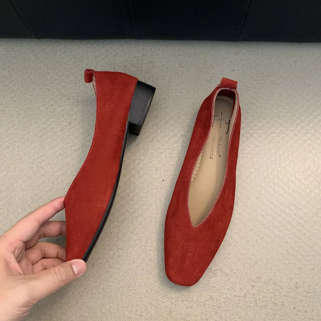 Bailamos Women Flat Shoes Round Toe Shallow Soft Ballerina Shoes Ladies Casual Dress Shoes Classics Ballet Loafers Mujer