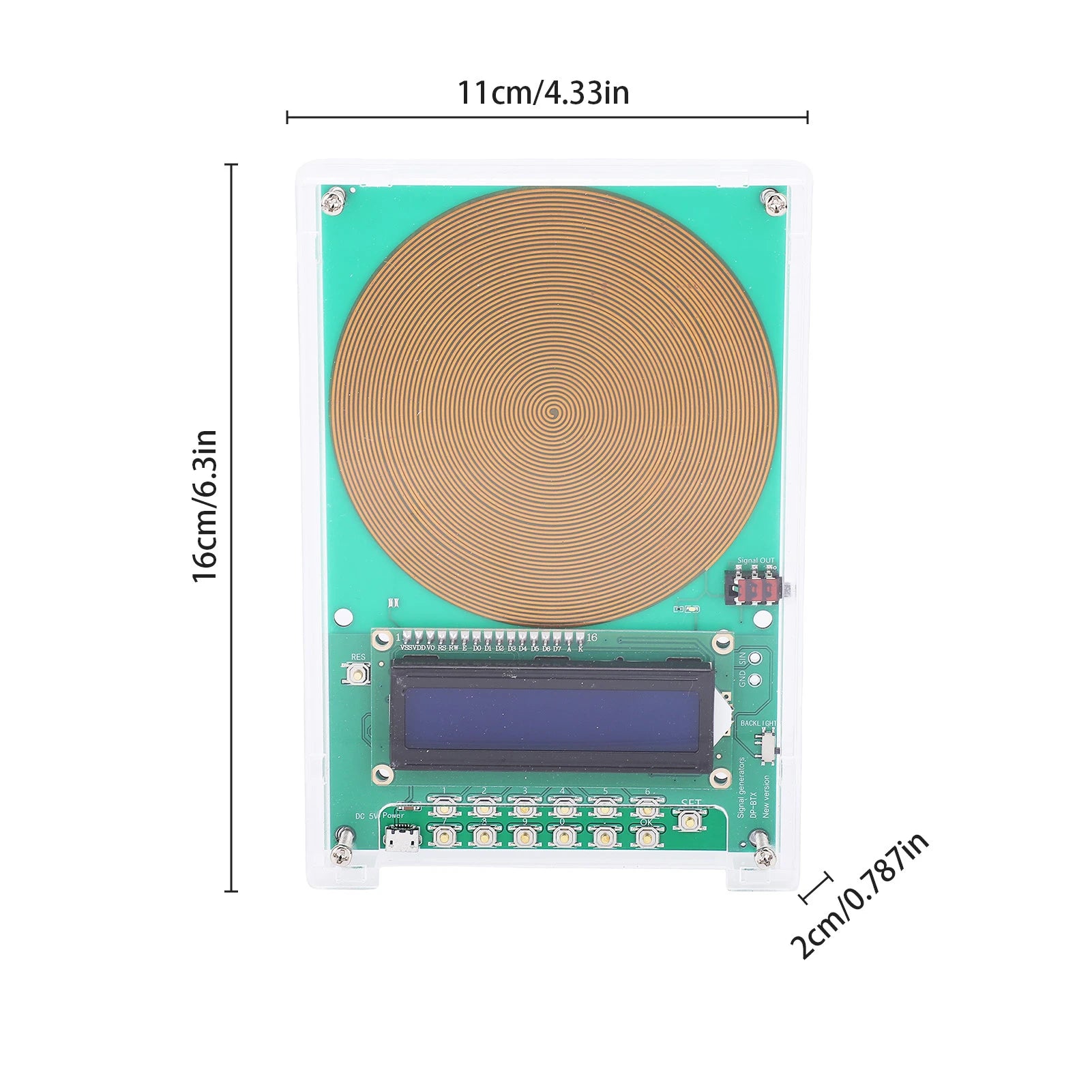Schumann Waves Generator 7.83Hz Frequency Generator Ultra-Low Frequency Pulse Generator Resonator Schumann Wave Enhancer-Nature