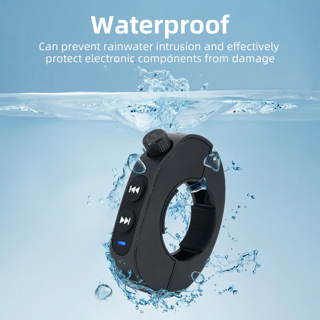 Motorcycle Handlebar Control Bluetooth-compatible Wireless Hands-free Calls Remote Control Waterproof Bike Handlebar Media