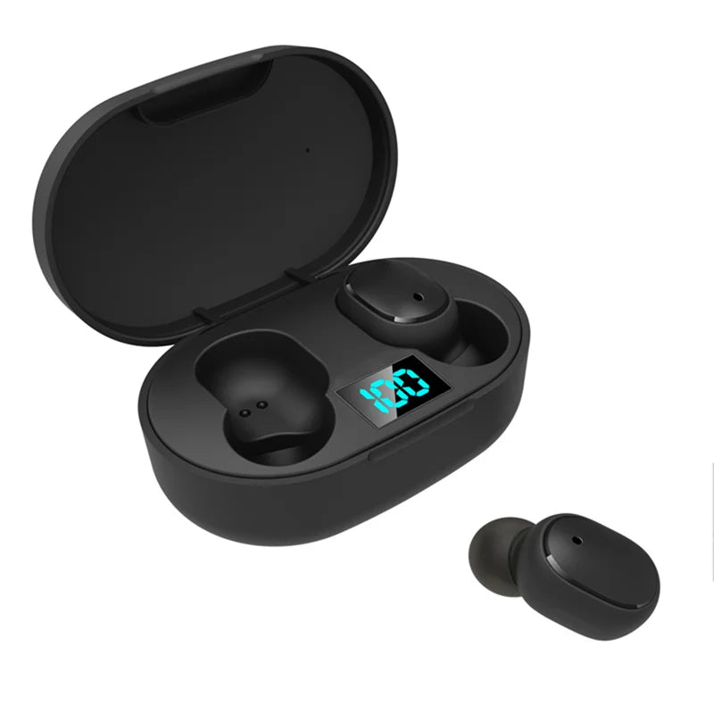 LED Digital Display Wireless Earphones Wireless Bluetooth Headset Noise Cancelling Sports Headphones Universal Bluetooth Earbuds