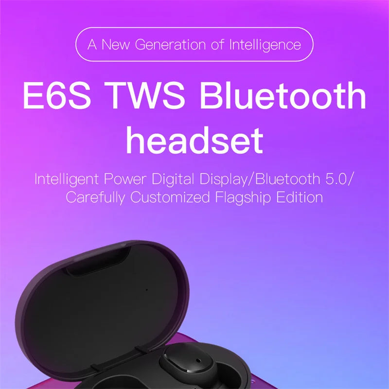 LED Digital Display Wireless Earphones Wireless Bluetooth Headset Noise Cancelling Sports Headphones Universal Bluetooth Earbuds