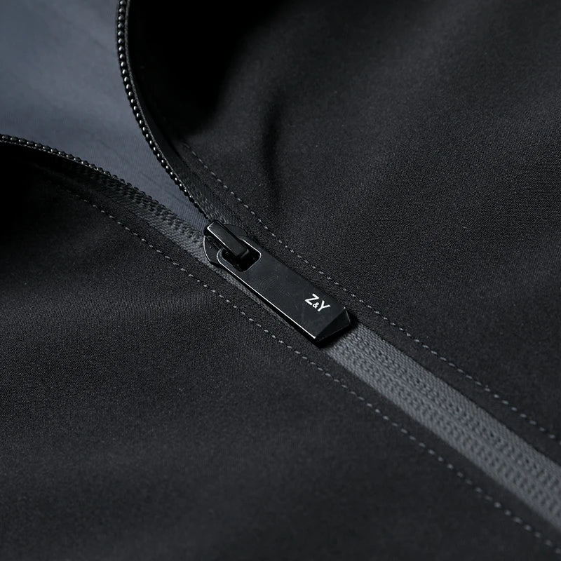 Top Quality New Brand Casual Fashion Stand Collar Streetwear Mens Coats And Jackets Zipper Windbreaker Simple Mens Clothes 2025