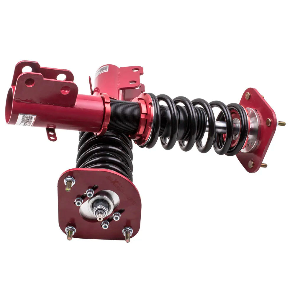 4pcs Coilover Shocks Kits for Dodge Neon 2000-2005 & SRT-4 2003-2005 24 Ways Adj. Damper Red Suspension