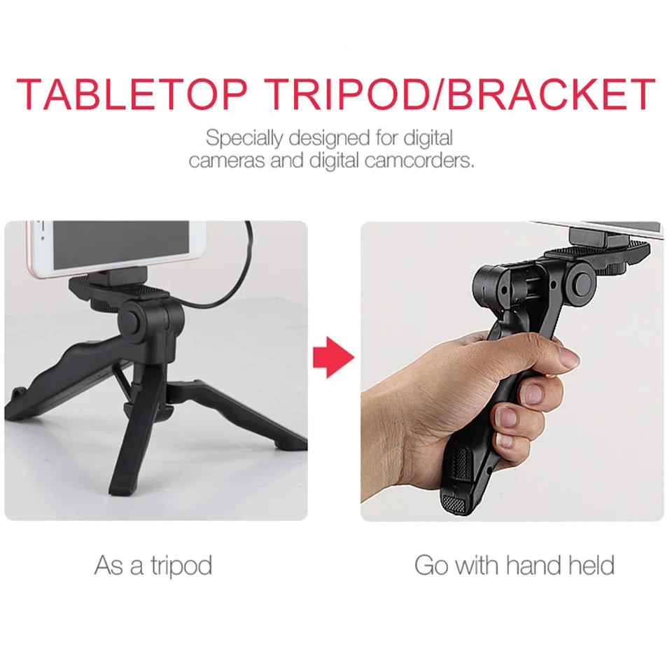 Smartphone Vlogging Kit With Tripod Phone Holder Mini Microphone LED Fill Light Starter For Live Stream Video YouTube