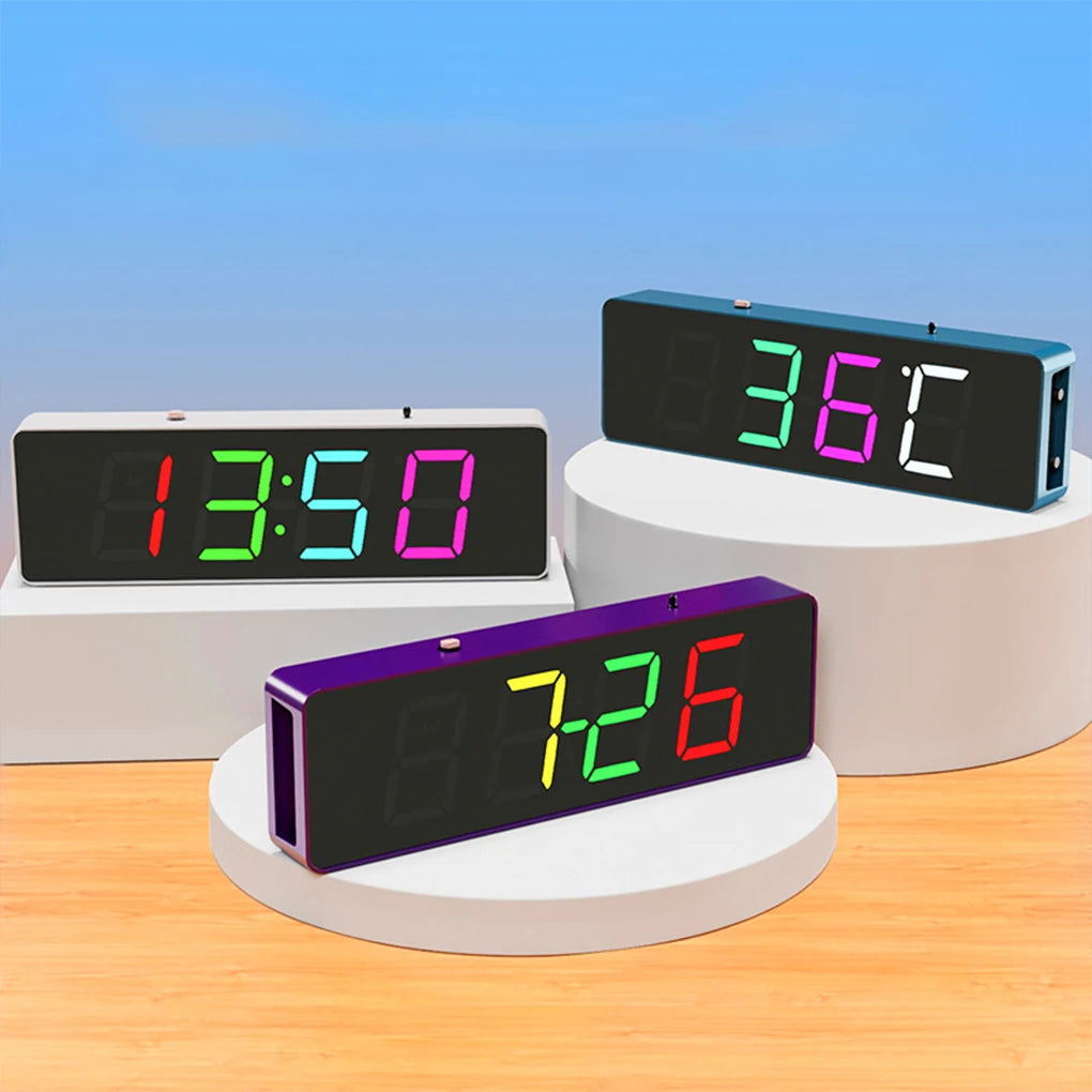 ESP8266 IoT Colorful WiFi Clock Kit Intelligent Electronic Clock DIY Welding Practice Parts Set Automatic Time Synchronization