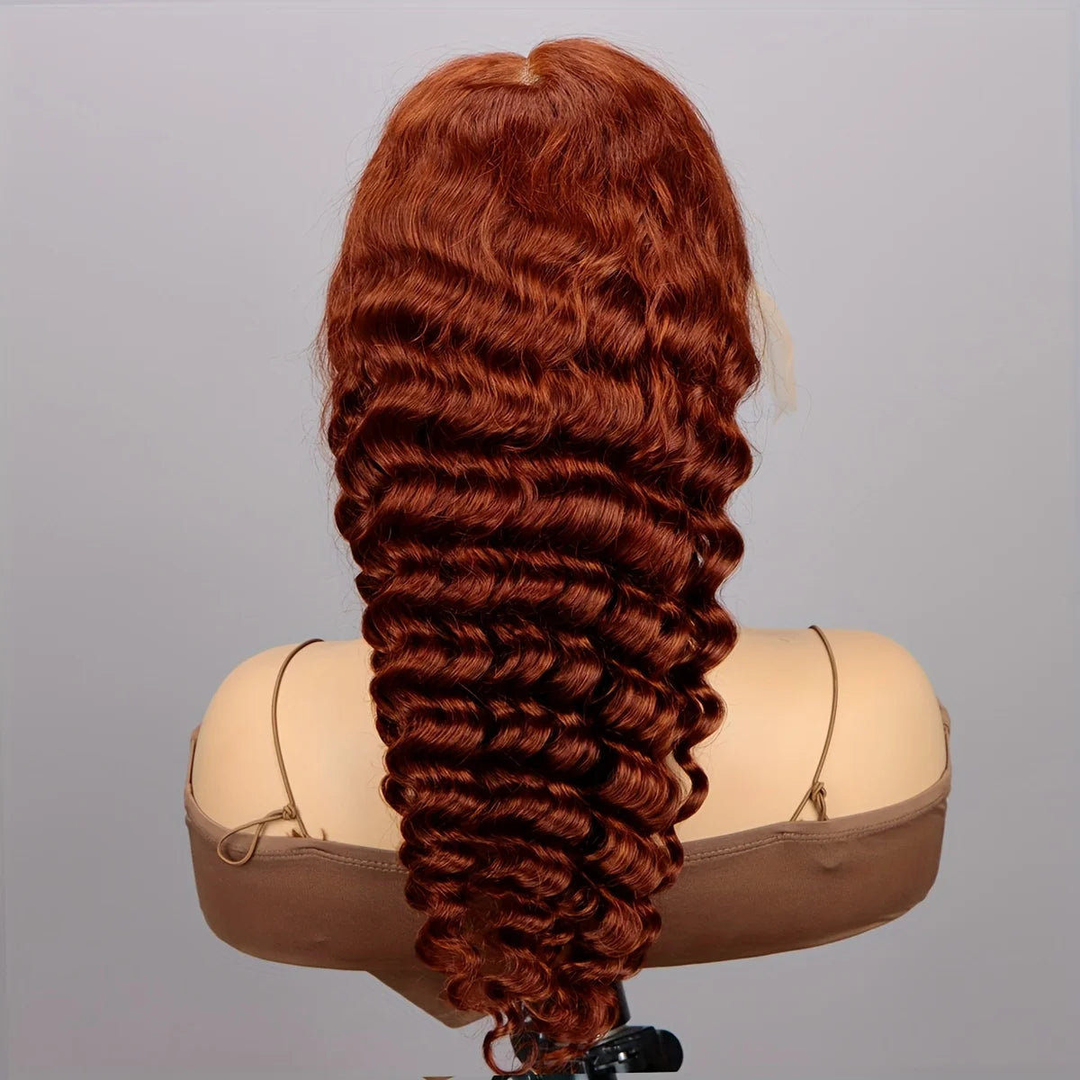 Reddish Brown Lace Front Wig 200Density Deep Wave13x4 Lace Human Hair Wig Pre Plucked Water Wave 13x4 Lace Wig  for Women