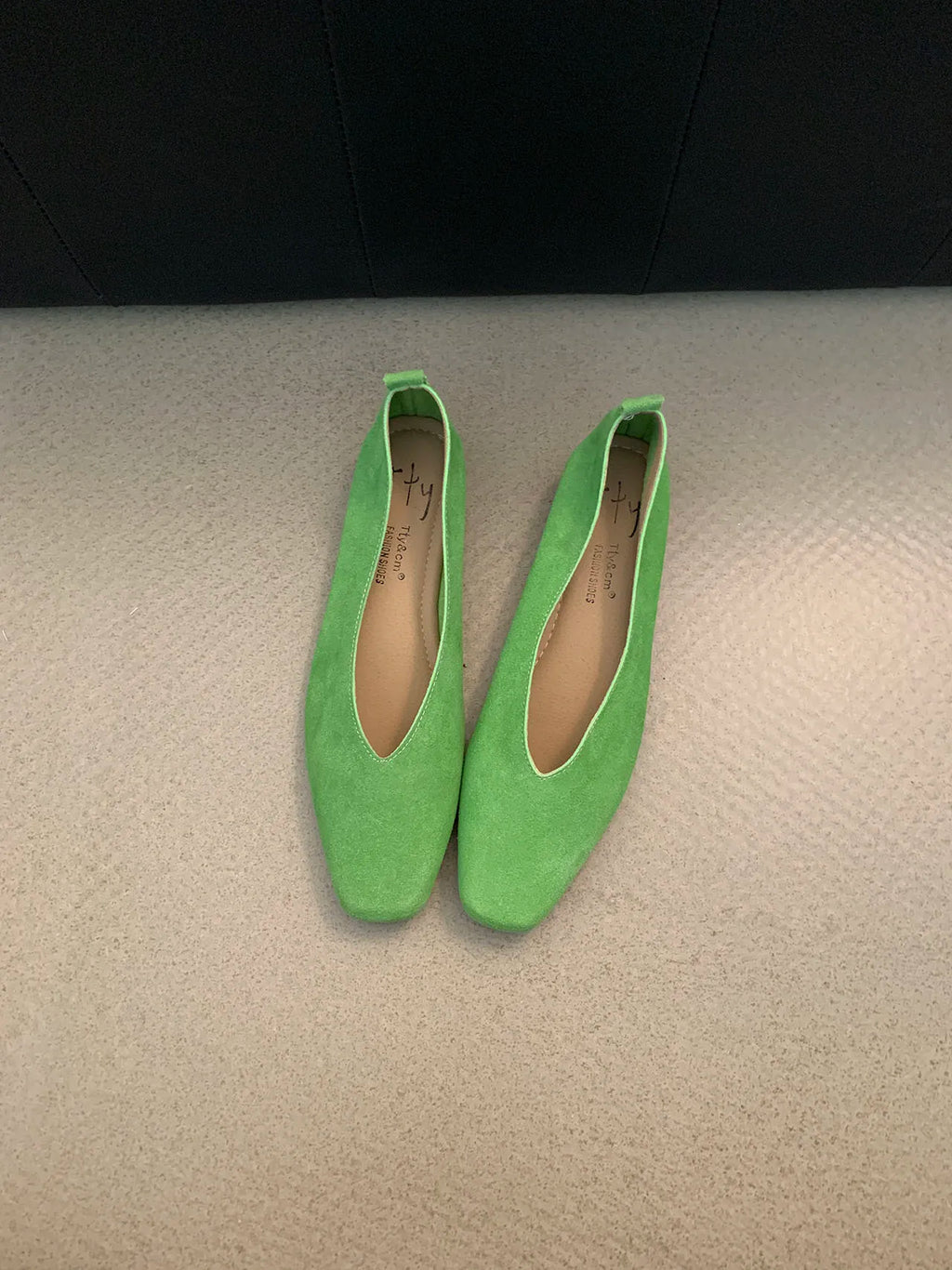 Bailamos Women Flat Shoes Round Toe Shallow Soft Ballerina Shoes Ladies Casual Dress Shoes Classics Ballet Loafers Mujer