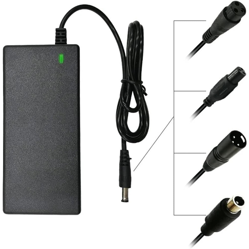 Battery Charger Power Adapter AC100-240V DC 42V/54.6V 2A  Electric Bike Scooter Accessories US/EU Plug For Lithium Battery