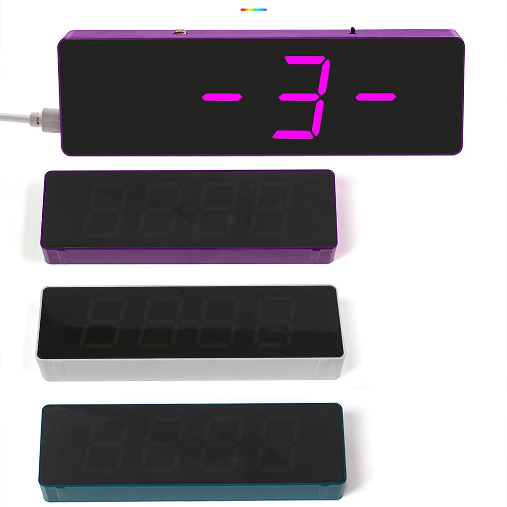 ESP8266 IoT Colorful WiFi Clock Kit Intelligent Electronic Clock DIY Welding Practice Parts Set Automatic Time Synchronization