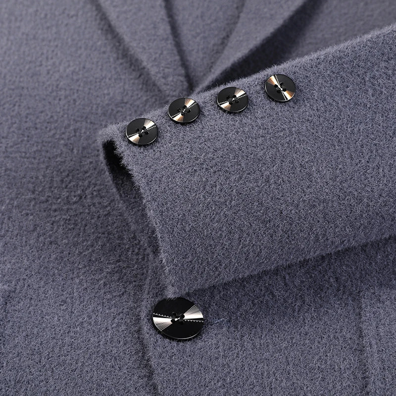 Top Grade New Autum Winter Brand Fashion Knit Blazer Mens Top Cardigan Slim Fit Sweater Casual Coats Jacket Mens Clothes 2025