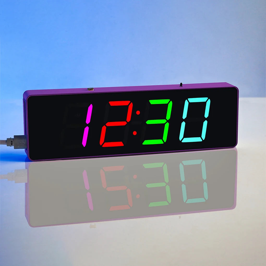 ESP8266 IoT Colorful WiFi Clock Kit Intelligent Electronic Clock DIY Welding Practice Parts Set Automatic Time Synchronization