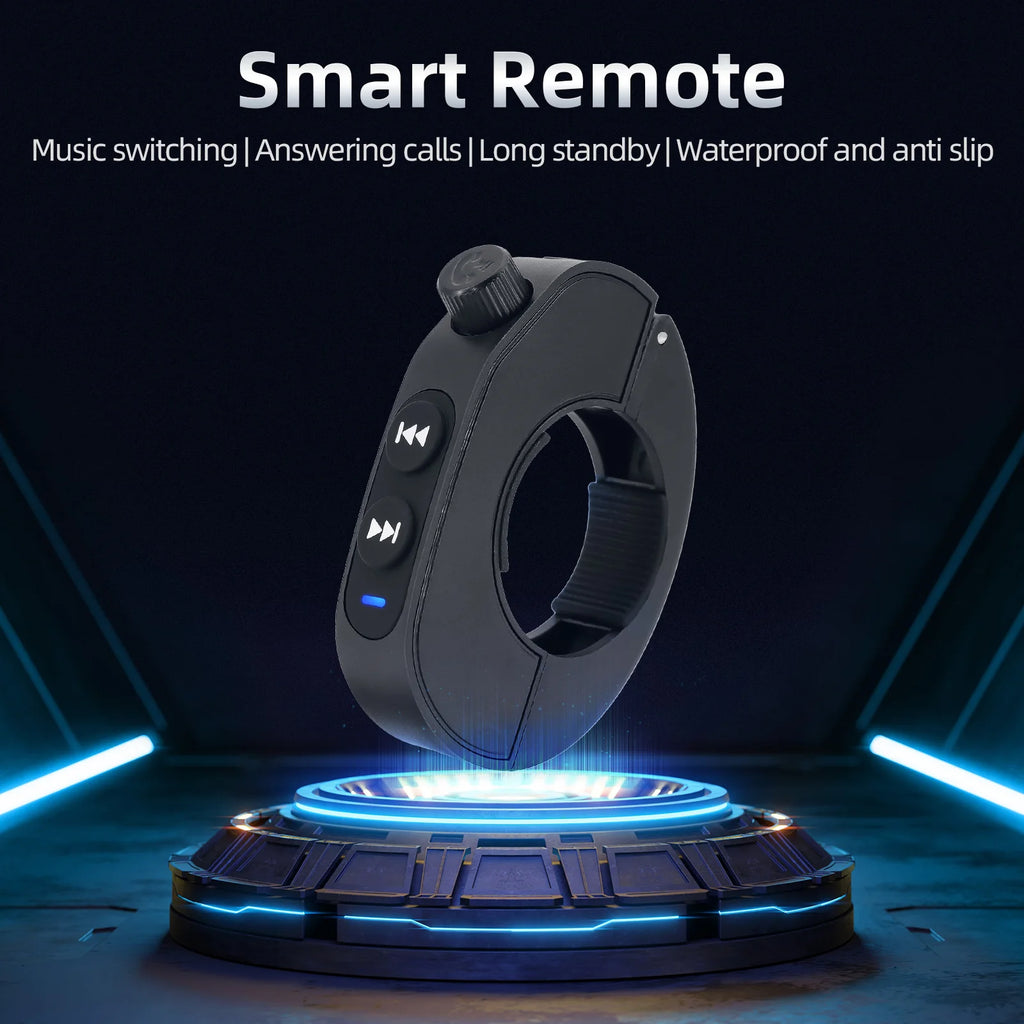 Motorcycle Handlebar Control Bluetooth-compatible Wireless Hands-free Calls Remote Control Waterproof Bike Handlebar Media