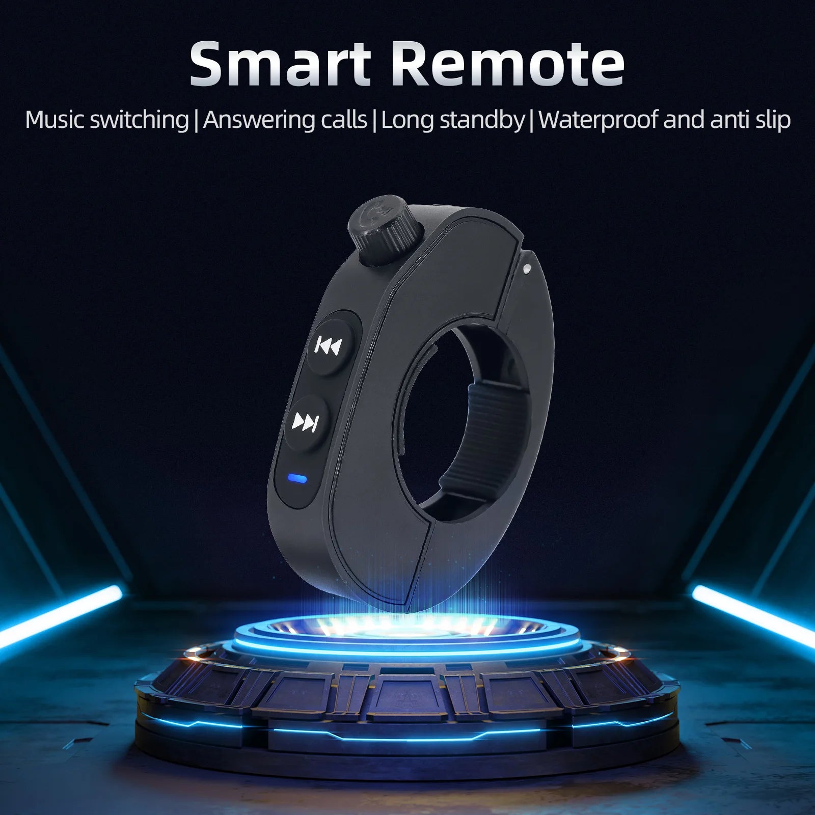Motorcycle Handlebar Control Bluetooth-compatible Wireless Hands-free Calls Remote Control Waterproof Bike Handlebar Media