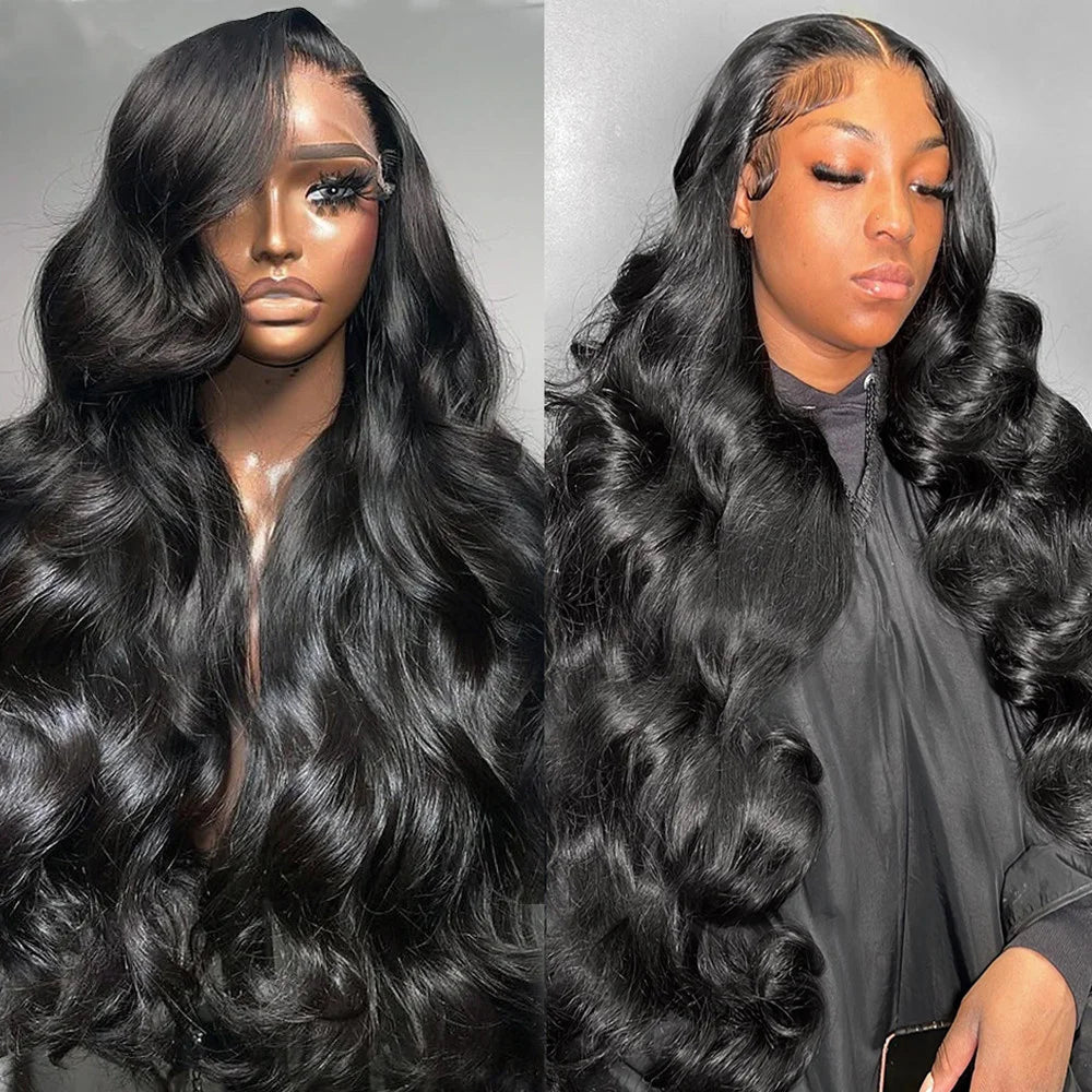 30 40 Inch Body Wave HD Lace Frontal Black Wig 100% 13x6 Human Hair Quality Natural Brazilian Cheap Wigs on Sale For Black Women